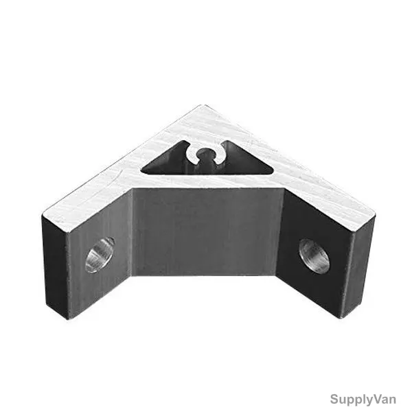 Extrusion Corner Bracket, 30 Series, 2 Hole, Aluminium, 50 x 50 MM