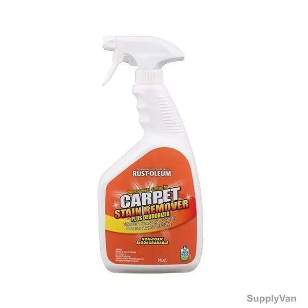 Rust-Oleum Carpet Stain Remover Plus Deodorizer, 333652, 32 Oz