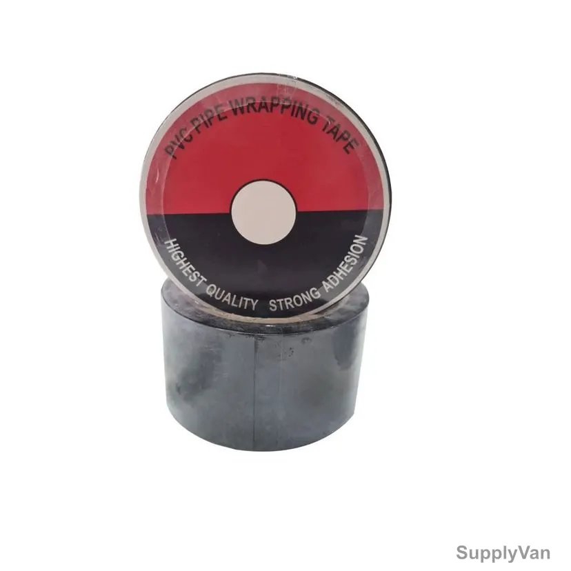 PVC Pipe Wrapping Tape, 48MM Width x 60 Feet Length, Black, 5 Pcs/Pack