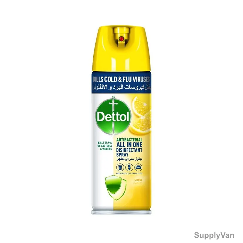 Dettol All in One Disinfectant Spray, Citrus, 450ML, 2 Pcs/Pack