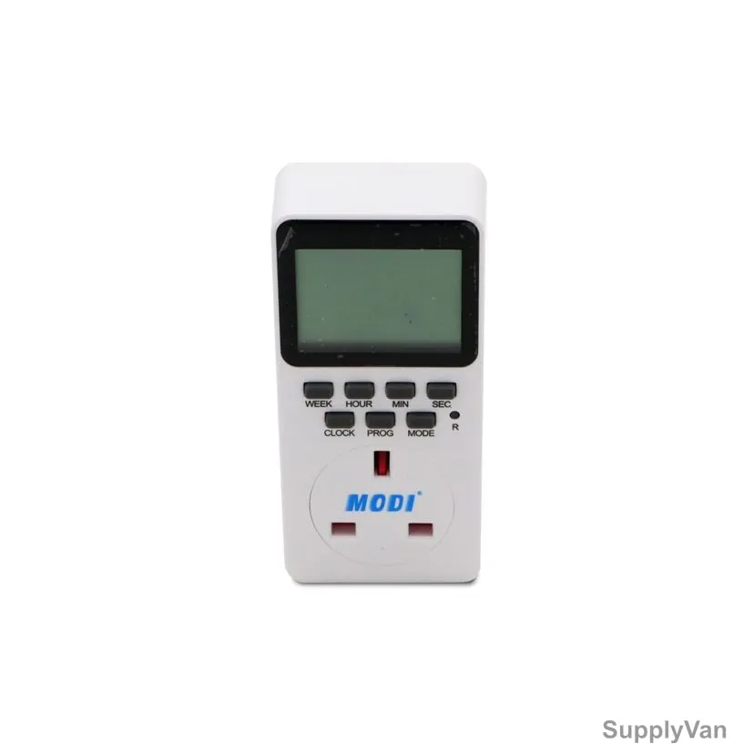 Modi Digital Weekly Plug In Timer, MD-HWA2002, 240V, White