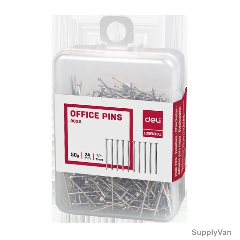 Deli Office Pin, E0023, 24MM, 50GM