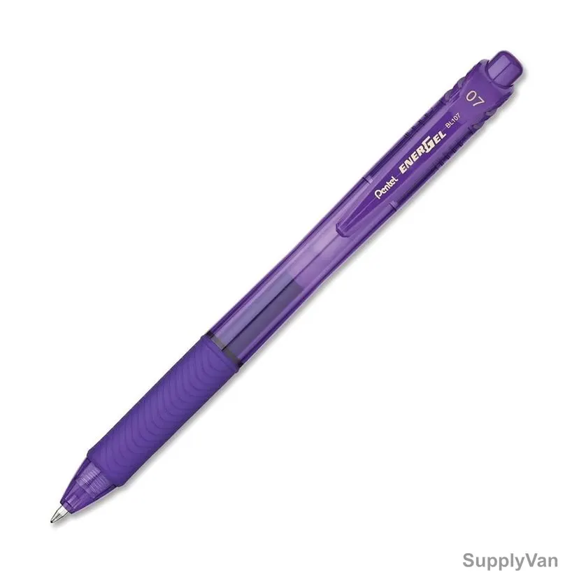 Pentel Energel-X Gel Roller Pen, PE-BL107-VH, 0.7MM Tip, Violet, 12 Pcs/Pack