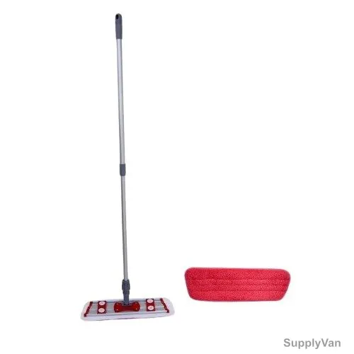 Akc Dust Control Mop, DC47R, Aluminium, 40CM Length, Red