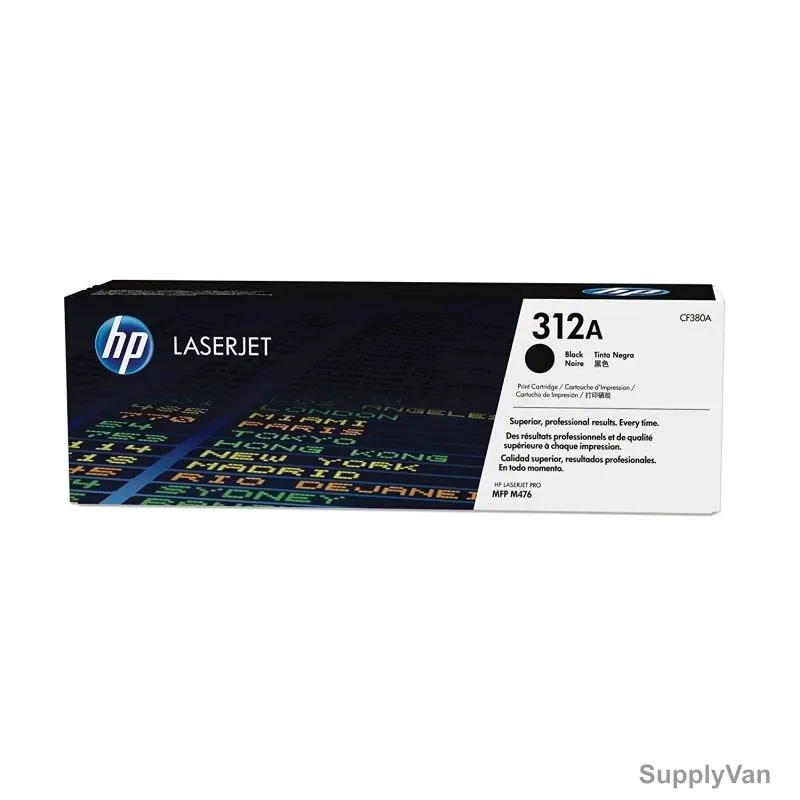 HP Original LaserJet Toner Cartridge, CF380A, 312A, Black