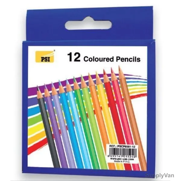 PSI Color Pencil, PSCP8981-12, Multicolor, 12 Pcs/Pack — image 1