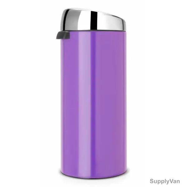 Brabantia Touch Bin, 481901, 30 Litres, Pansy Purple