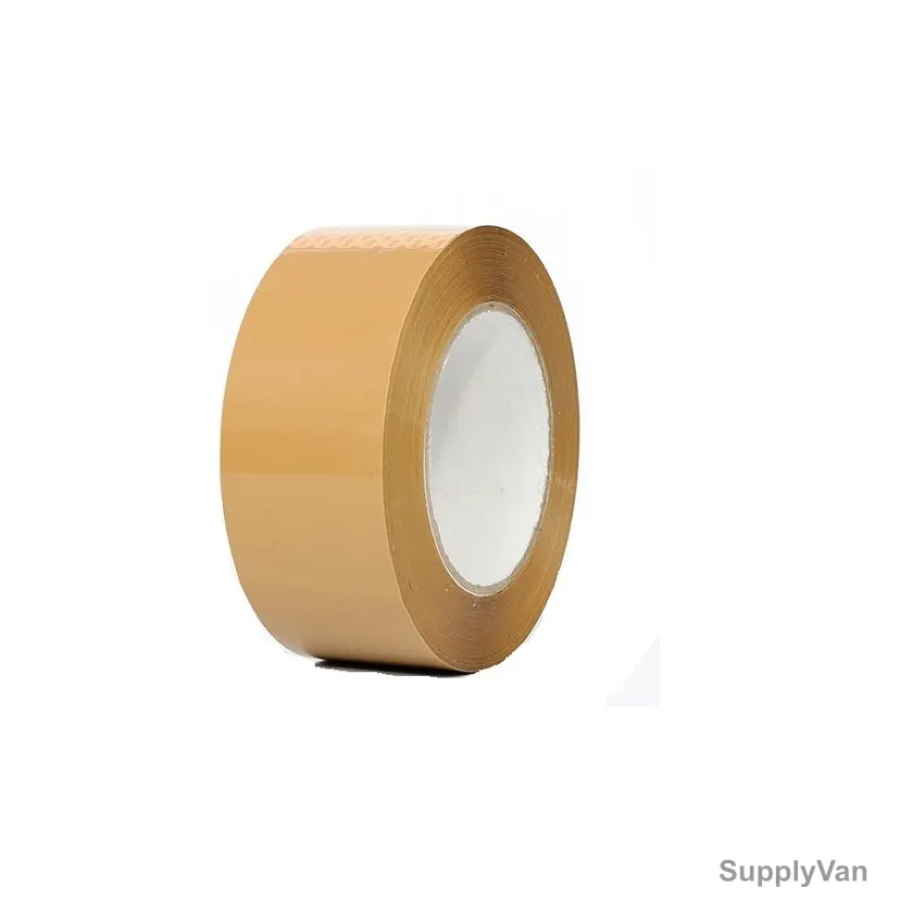 Water Based BOPP Tape, 40 Micron, 48MM x 100 Yards, Brown, 12 Rolls/Pack