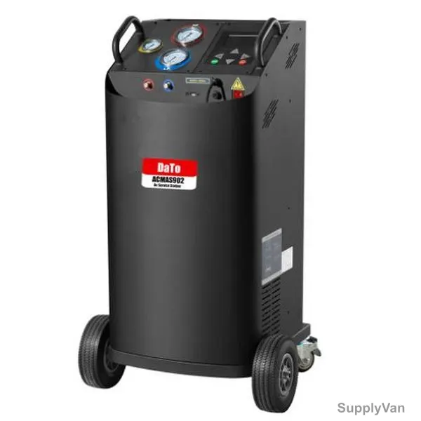 Dato Vehicle Air Conditioner Recycling Machine, ACMAS902, 220VAC, 20 Bar, 13.6 Kg Fuel Tank Capacity