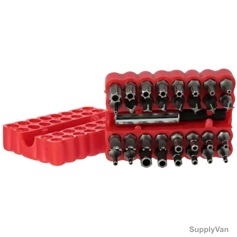 Pro-Work Security Power Bit Set, 648, Steel, 33 Pcs/Set — image 1