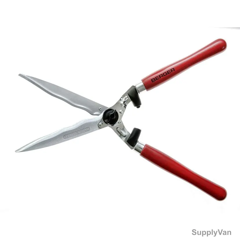 Berger Hedge Shear, 4590, Red Handle, Chromium Plated, 0.1010 Kg
