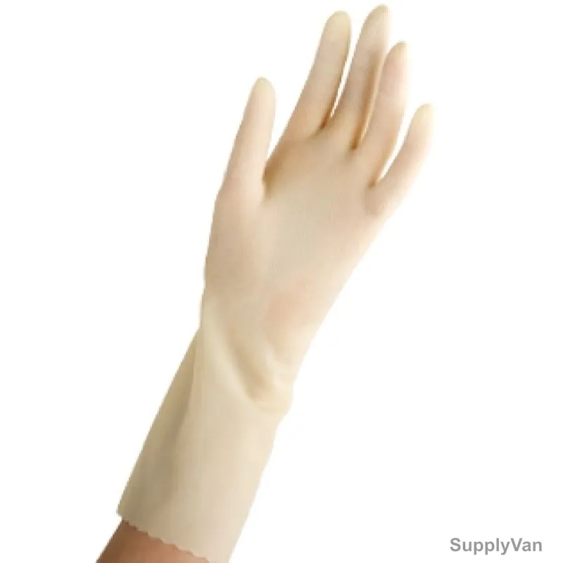 Vileda Sensitive Durable Reusable Gloves, VLPC72405, Latex, Small, Pink