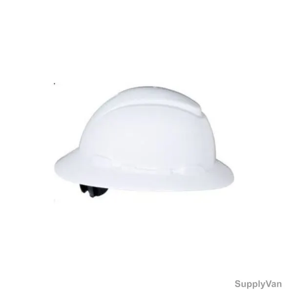 3M Safety Helmet With Ratchet Suspension, M218240825, Polyethylene, White