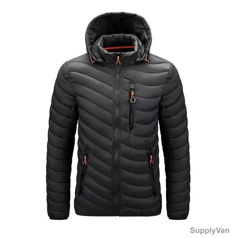 Boernisen Waterproof Hooded Winter Jacket, Polyester, XL, Black