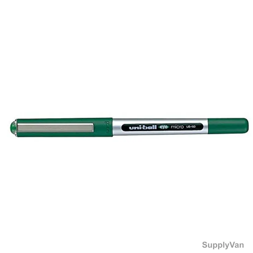 Uni-Ball Roller Ball Pen, UB150, Eye, 0.5MM, Green, 12 Pcs/Pack