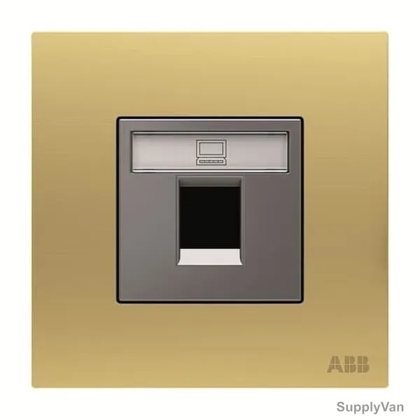 ABB Wall Plate, AM33544-MG, Millenium, 1 Gang, RJ45