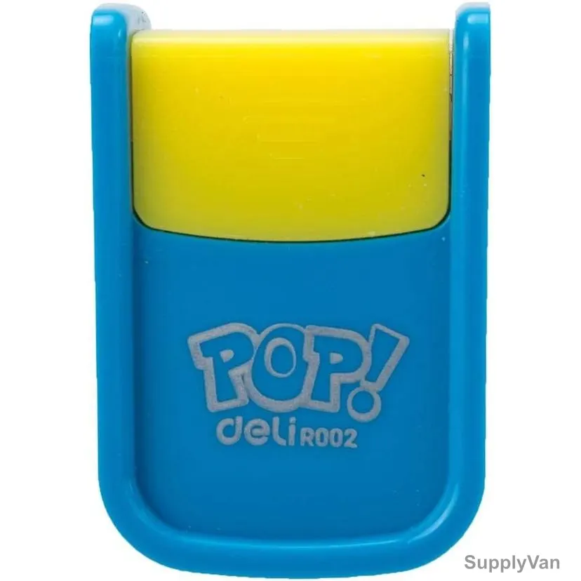 Deli Pencil Sharpener, ER00200, 1 Hole, 8MM Hole Dia, Blue