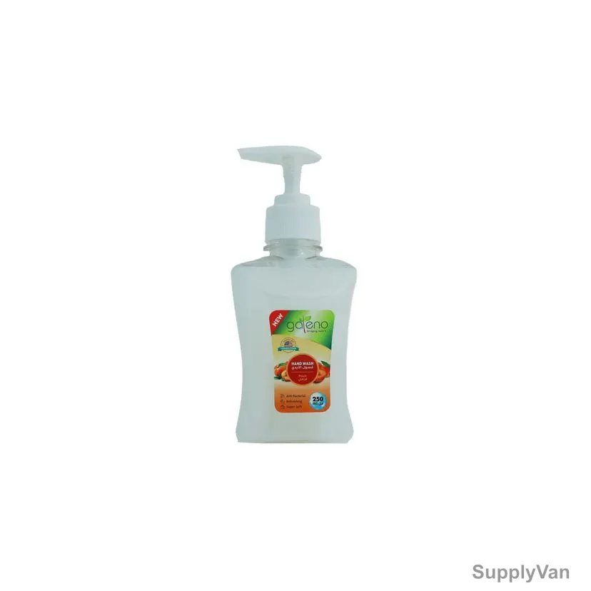 Galeno Anti-Bacterial Liquid Hand Wash, GAL0287, Peach, 250ML