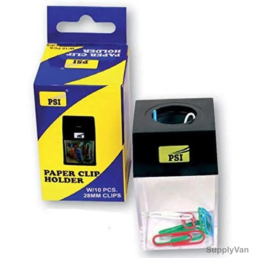PSI Paper Clip Holder, PSMIYLP1302, 28MM, Square, 10 Pcs/Pack