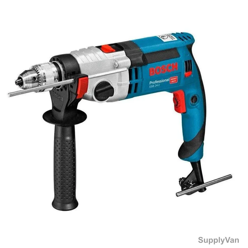 Bosch Professional Keyless Impact Drill Kit, GSB-24-2, 1100W, 13MM Chuck Capacity, 5 Pcs/Kit — image 1