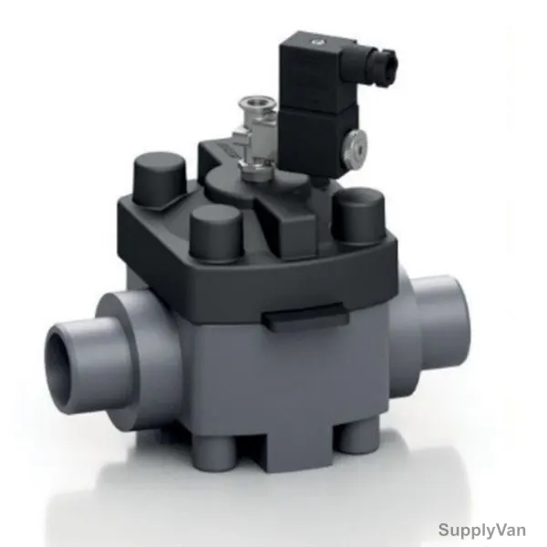 Effast Direct Action Pneumatic Diaphragm Valve, MERMME040E, PVC-U, 