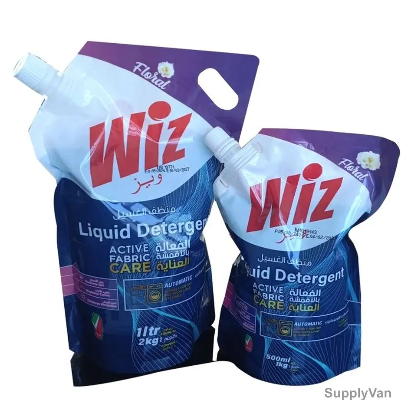 Wiz Liquid Laundry Detergent, 1 Ltr + 500ML, 2 Pcs/Set — image 1