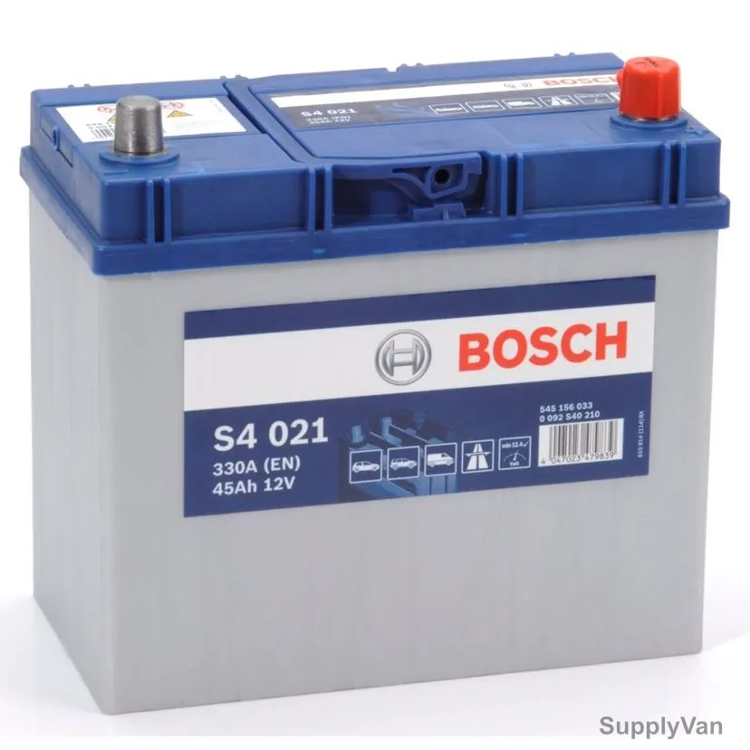 Bosch S4 021 Starter Battery, 0092S40210, 12V, 45Ah, 330A