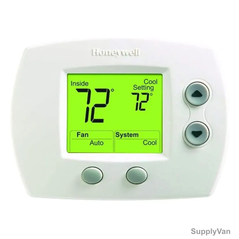 Honeywell Non-Programmable Digital Thermostat, TH5110D1006, FocusPro TH5000 Series, LCD, 1H/1C, Premier White — image 1