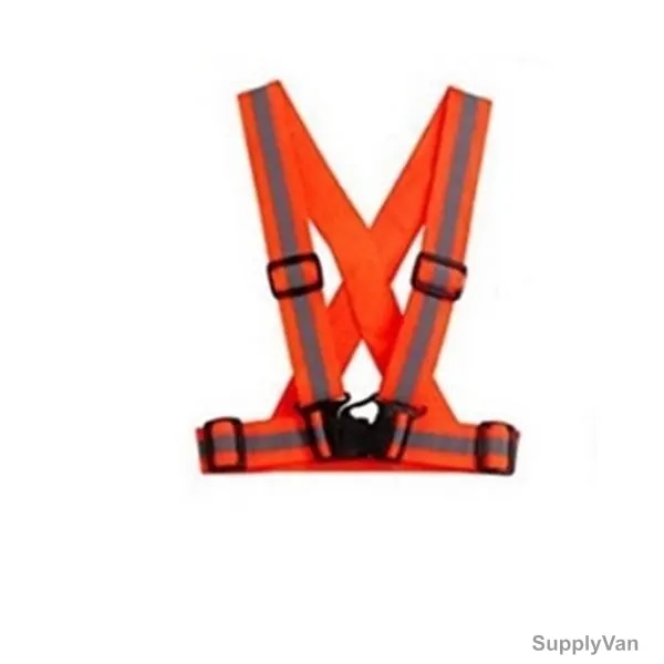 Vaultex Adjustable Cross Belt Safety Vest, ADV, Orange