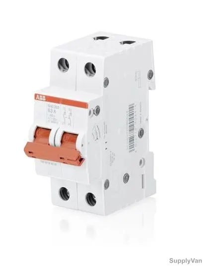 Abb Switch Disconnector, SHD202-63, 2P, 63A