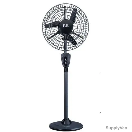 RR Industrial Pedestial Fan, RRAC-PD650E, 220W, 25 Inch, Black