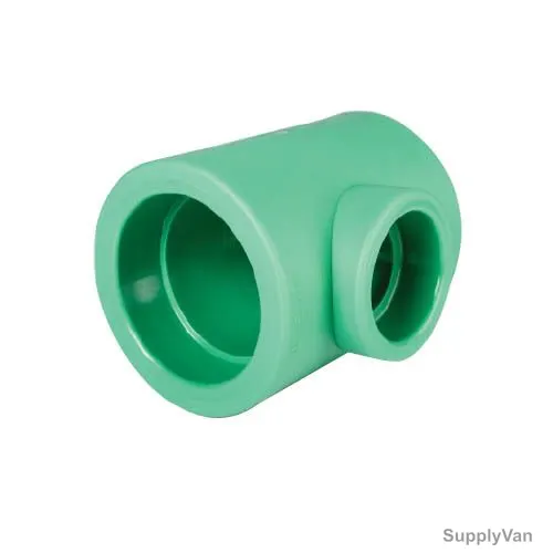Raktherm Reducing Tee, T2-402040, Polypropylene, 20 x 40MM, Green