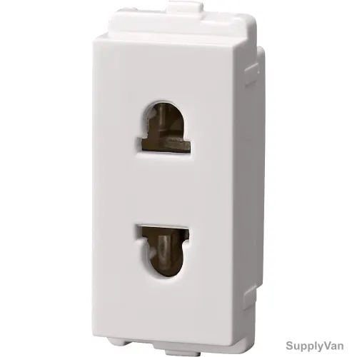 Tenby Socket, 7016, Two Pin, 10/16A Euro-US, 250VAC