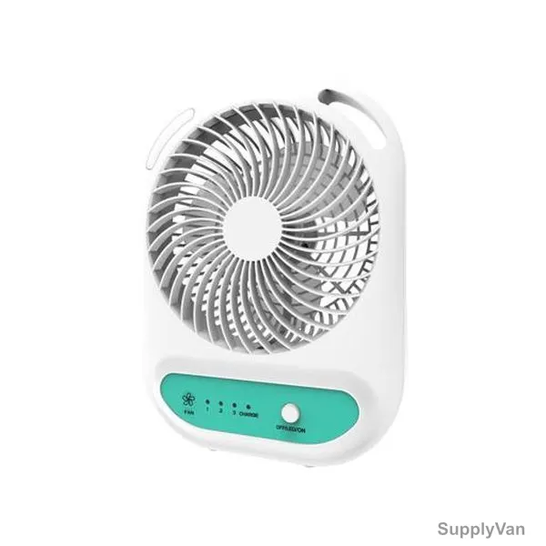 Olsenmark Rechargeable Fan, OMF1785, 3.7V, 1500mAh, 6 Inch, White