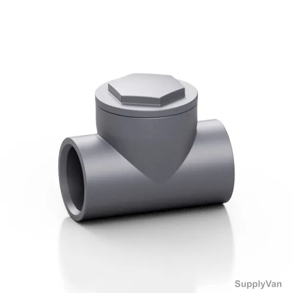 Effast Tee Swing Check Valve, CDPCKT0630, CKT Series, EPDM, 150 x 63MM, 10 Bar