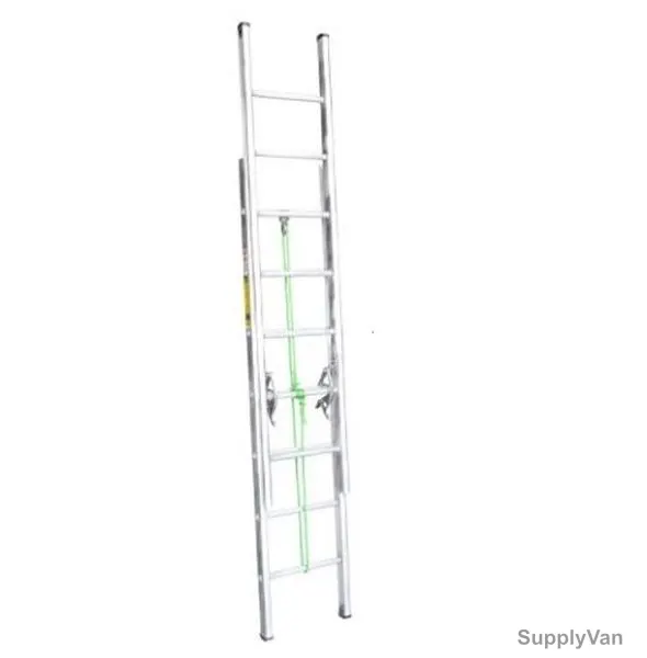Emc Double Extension Ladder, EHEL-16, Aluminum, 1 Side, 16 Steps, 7.3 Mtrs, 113.39 Kgs