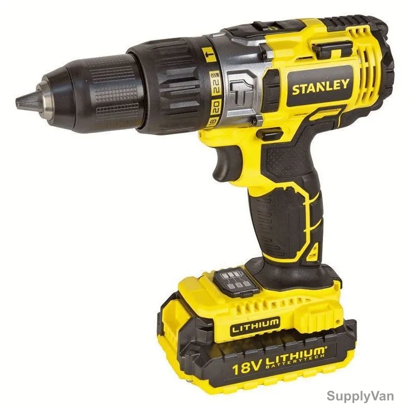 Stanley Cordless Hammer Drill, STDC18LHBK-B5, 18V