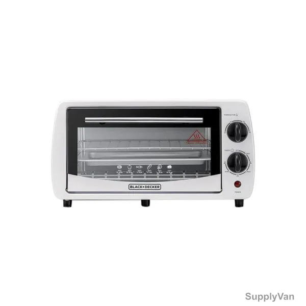 Black and Decker Double Glass Toaster Oven, TRO9DG-B5, 800W, 9L, White — image 1
