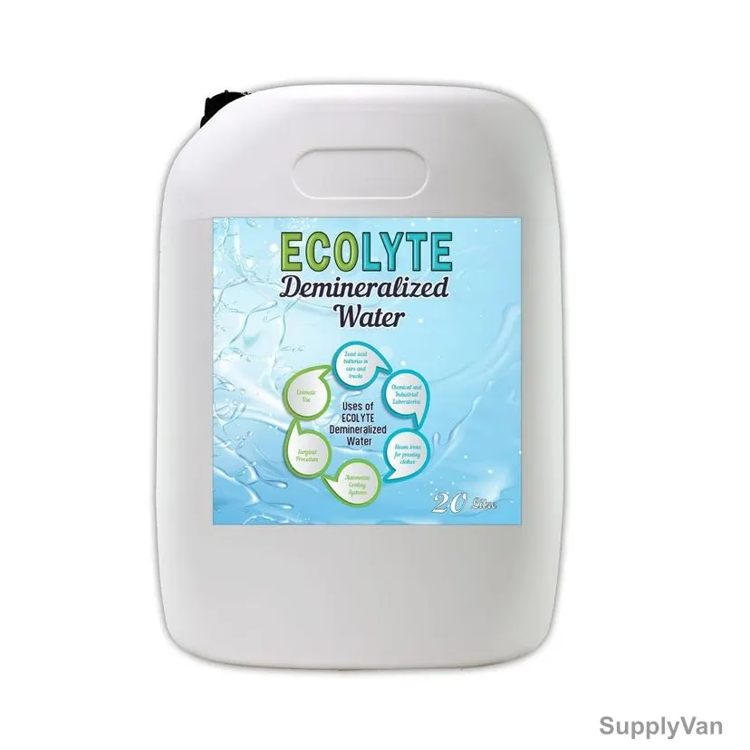 Ecolyte Plus Ultra Pure Demineralized Water, ECO-DM-20LTR, 20 Ltrs