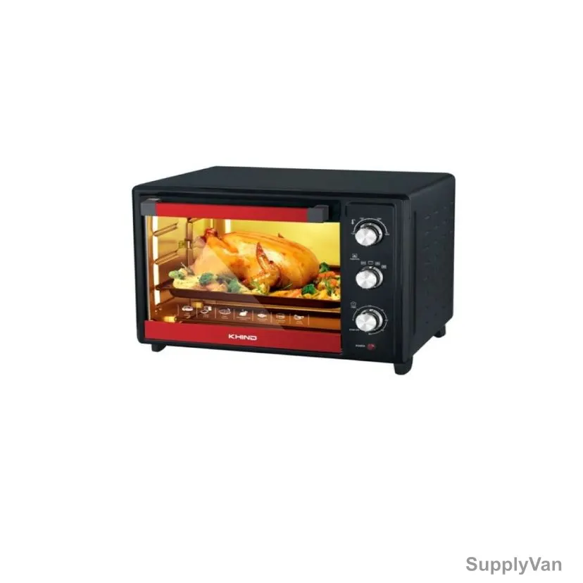 Khind OTG Electric Oven, OT3205, 1600W, 32 Ltrs, Black/Red — image 1
