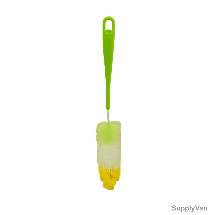 Akc Bottle Cleaning Brush, BB11, Plastic, 33CM, Yellow/Green
