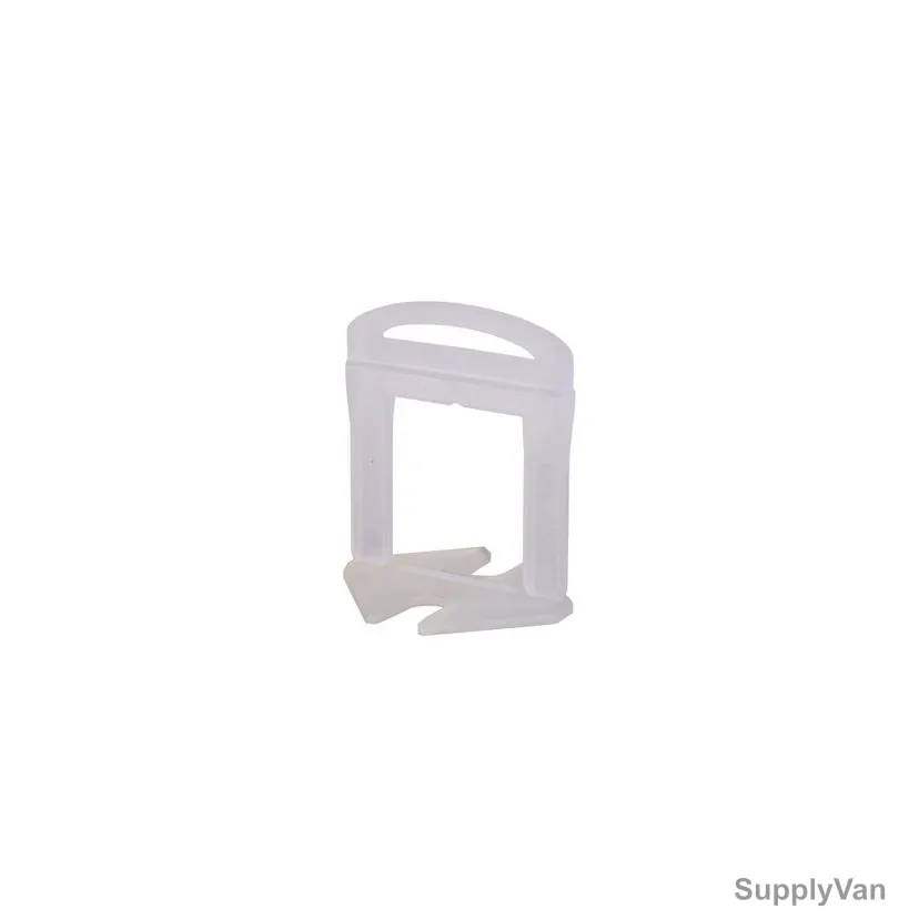 Rubi Delta Levelling System Clip, 2841, Polypropylene, 1.5MM Joint Width, 3-12MM Joint Thk, 200 Pcs/Pack — image 1