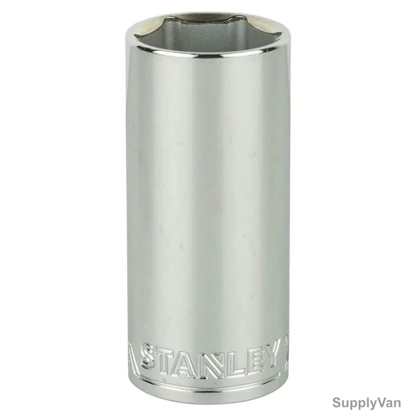 Stanley 6 Point Deep Socket, STMT73338-8B, 1/2 Inch Drive, 27MM