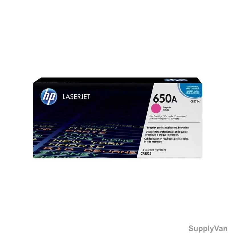 HP Original LaserJet Toner Cartridge, CE273A, 650A, 15000 Pages, Magenta — image 1