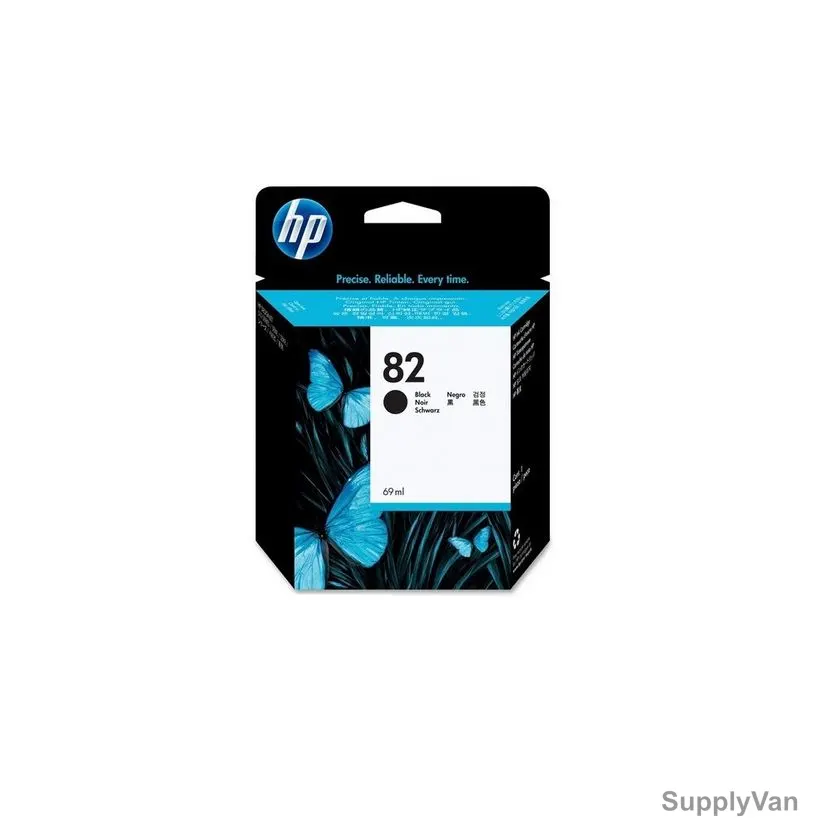 HP DesignJet Ink Cartridge, CH565A, 82, 69ML, Black