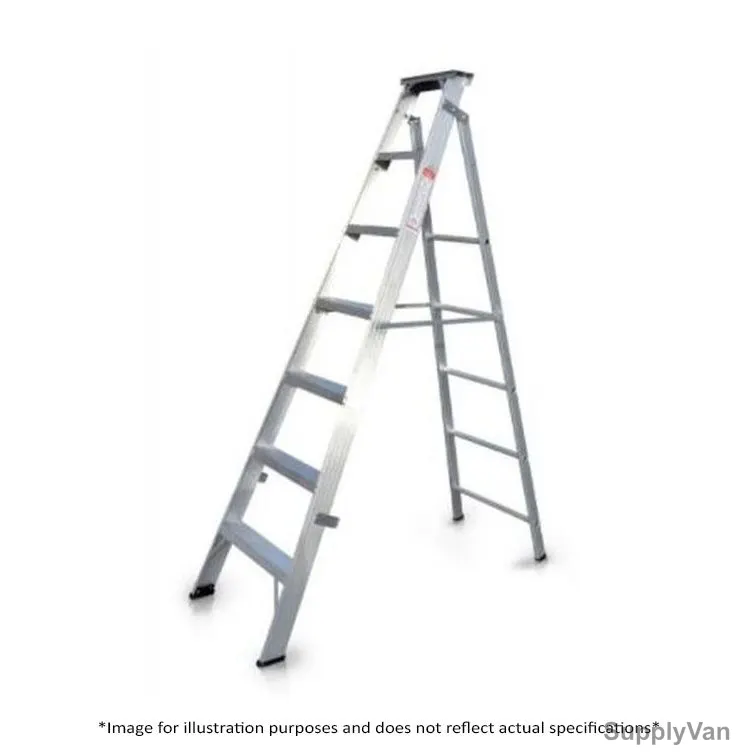 Emc Dual Purpose Ladder, EDPL-4, Aluminum, 2 Sides, 4 Steps, 1.8 Mtrs, 113 Kg