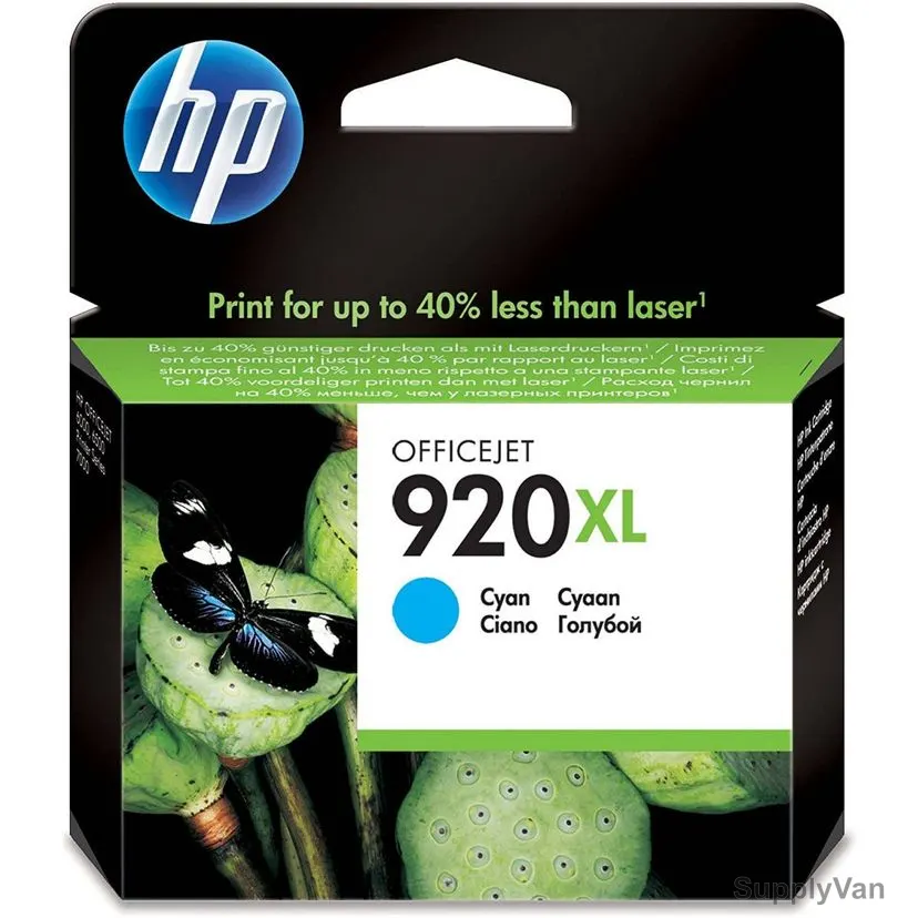 HP High Yield Original Ink Cartridge, CD972AA, 920XL, Cyan — image 1