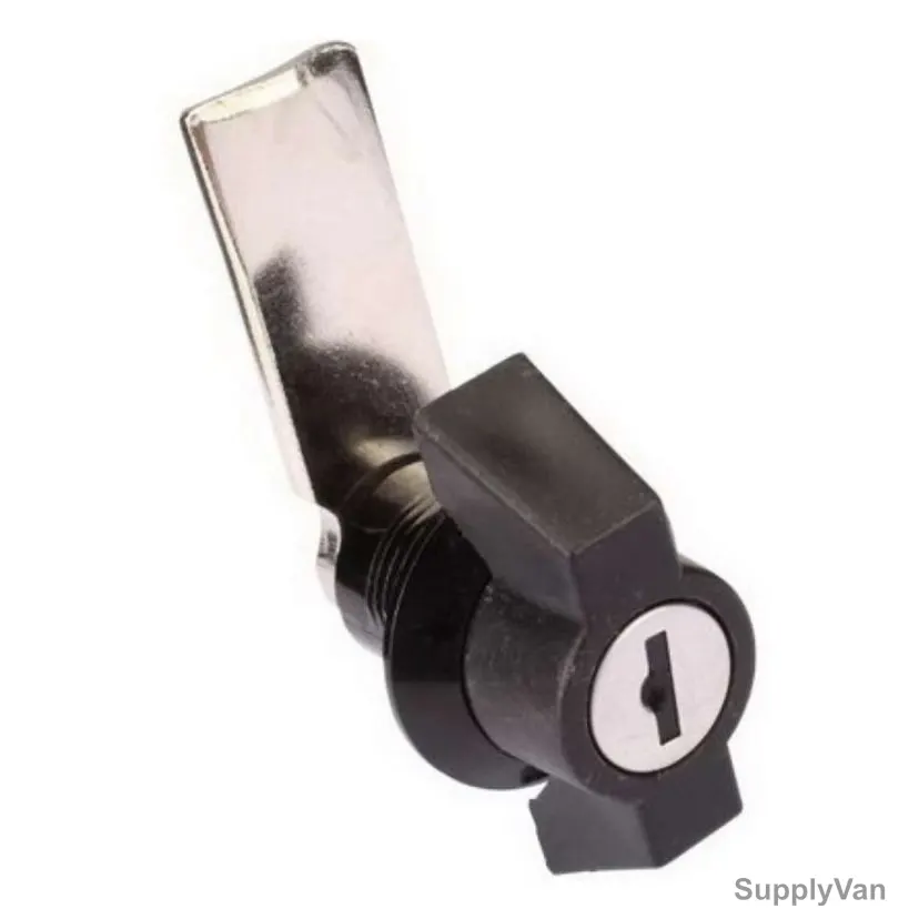 Dorfit DB Lock with Thumb Latch, DT605, Zinc Alloy & Plastic, 22 x 18MM, Nickel Plated Finish — image 1