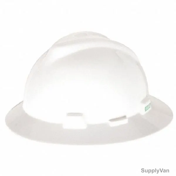 V-Gard Slotted Full-Brim Hat With Fas-Trac III Suspension, 475369, 296 x 267MM, White