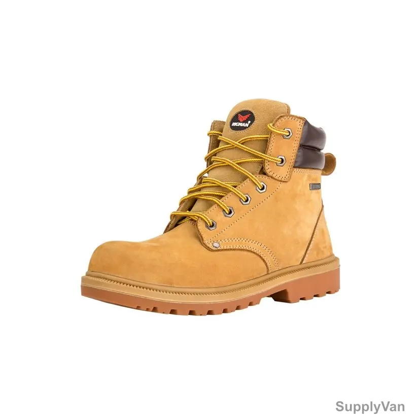 Rigman Electrical Shock Resistant 6KV Safety Shoes, ProSeries 6500, Size39, Leather, Honey — image 1